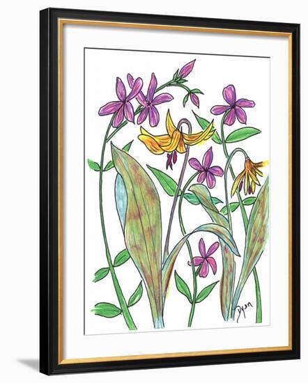 Wild Blue Phlox-Beverly Dyer-Framed Art Print