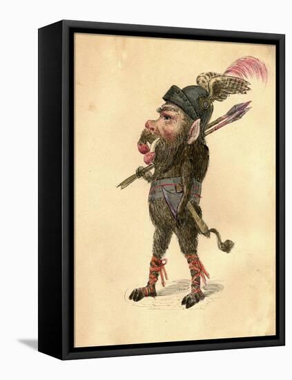 Wild Boar 1873 'Missing Links' Parade Costume Design-Charles Briton-Framed Premier Image Canvas