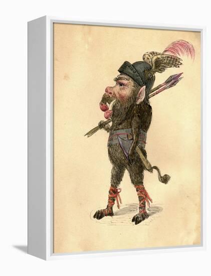 Wild Boar 1873 'Missing Links' Parade Costume Design-Charles Briton-Framed Premier Image Canvas