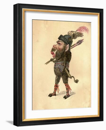 Wild Boar 1873 'Missing Links' Parade Costume Design-Charles Briton-Framed Giclee Print
