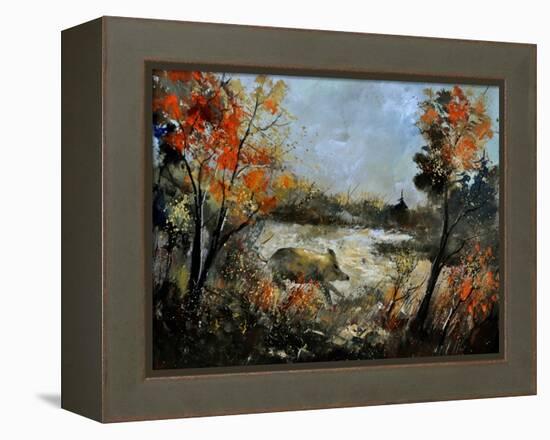 Wild Boar 56-Pol Ledent-Framed Stretched Canvas