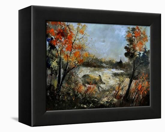 Wild Boar 56-Pol Ledent-Framed Stretched Canvas