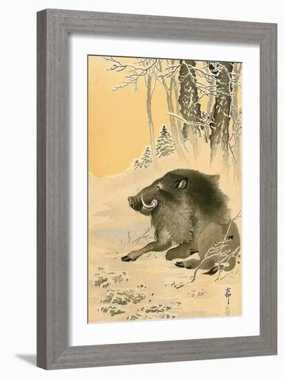 Wild Boar-Koson Ohara-Framed Giclee Print