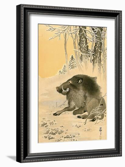 Wild Boar-Koson Ohara-Framed Giclee Print