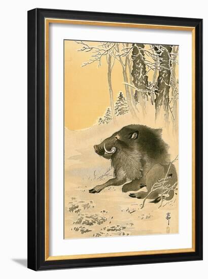 Wild Boar-Koson Ohara-Framed Giclee Print