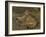 Wild Cat, 1850, by Rosa Bonheur, French painting,-Rosa Bonheur-Framed Art Print