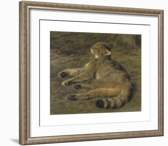 Wild Cat, 1850-Rosa Bonheur-Framed Premium Giclee Print