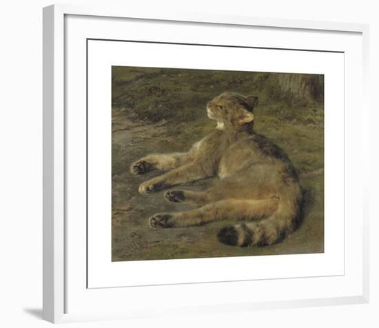 Wild Cat, 1850-Rosa Bonheur-Framed Premium Giclee Print