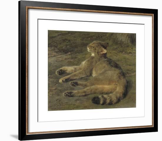 Wild Cat, 1850-Rosa Bonheur-Framed Premium Giclee Print