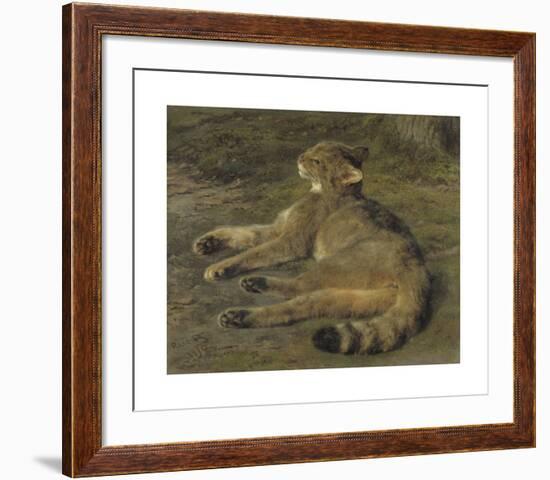 Wild Cat, 1850-Rosa Bonheur-Framed Premium Giclee Print