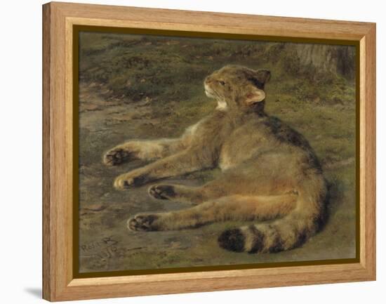 Wild Cat, 1850-Rosa Bonheur-Framed Premier Image Canvas