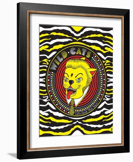 Wild Cats - Let's rock this town !-KASHINK-Framed Art Print