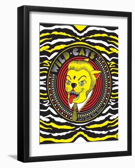 Wild Cats - Let's rock this town !-KASHINK-Framed Art Print