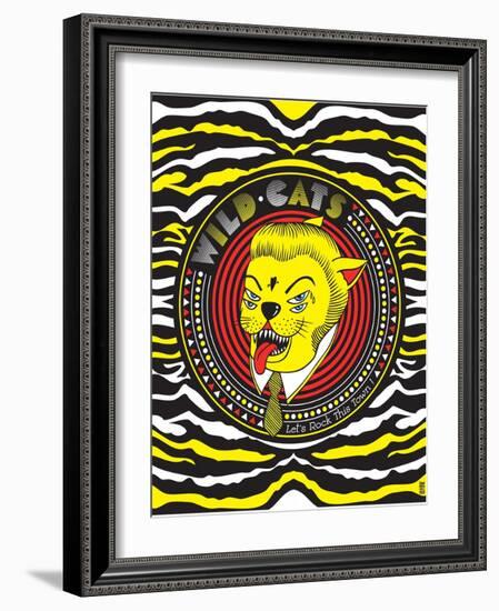 Wild Cats - Let's rock this town !-KASHINK-Framed Art Print