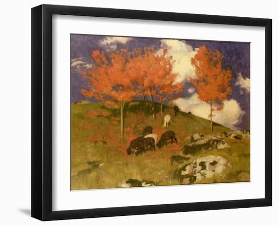 Wild Cherries in the Tyrol, c.1909-Adrian Scott Stokes-Framed Giclee Print