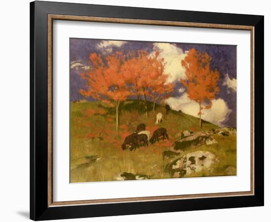 Wild Cherries in the Tyrol, c.1909-Adrian Scott Stokes-Framed Giclee Print