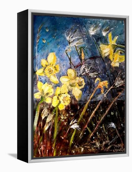 Wild Daffodils-jocasta shakespeare-Framed Premier Image Canvas