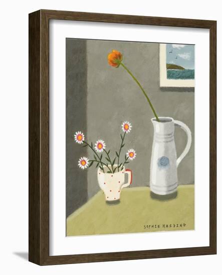 Wild Daisies and Jug-Sophie Harding-Framed Giclee Print