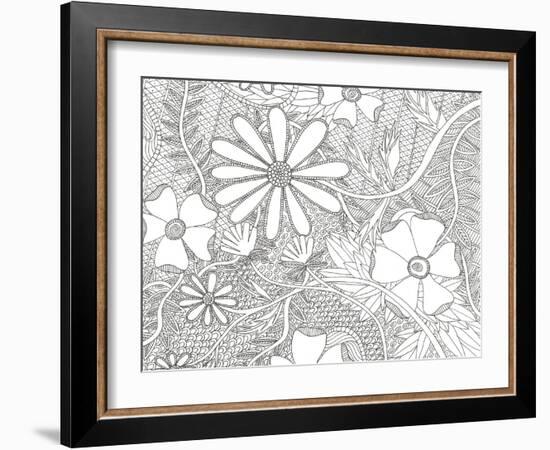 Wild Daisys Less-Pam Varacek-Framed Art Print