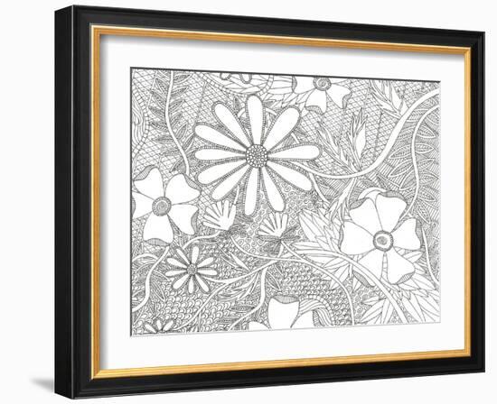 Wild Daisys Less-Pam Varacek-Framed Art Print