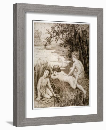 Wild Duck, 1913-Anna Lea Merritt-Framed Giclee Print