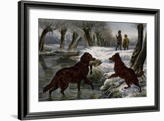 Wild Duck Hunting, 1880-Basil Bradley-Framed Giclee Print