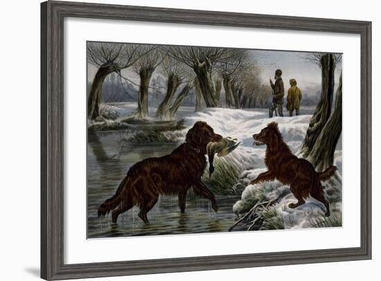 Wild Duck Hunting, 1880-Basil Bradley-Framed Giclee Print