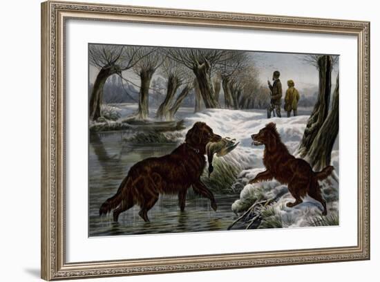 Wild Duck Hunting, 1880-Basil Bradley-Framed Giclee Print