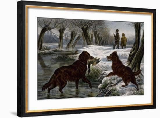 Wild Duck Hunting, 1880-Basil Bradley-Framed Giclee Print