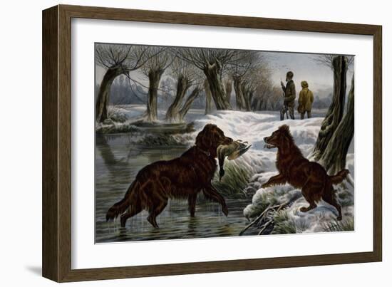 Wild Duck Hunting, 1880-Basil Bradley-Framed Giclee Print