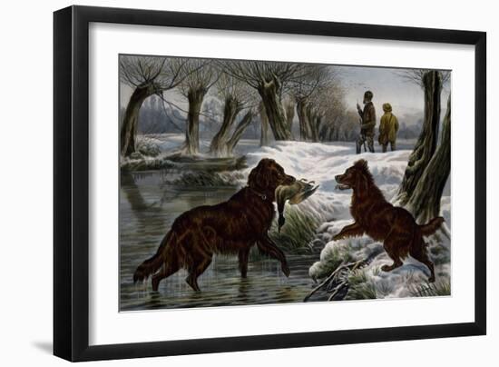 Wild Duck Hunting, 1880-Basil Bradley-Framed Giclee Print