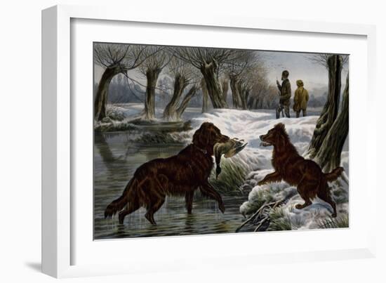 Wild Duck Hunting, 1880-Basil Bradley-Framed Giclee Print