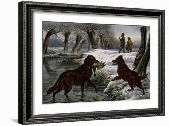 Wild Duck Hunting, 1880-Basil Bradley-Framed Giclee Print