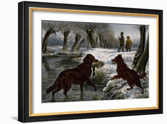 Wild Duck Hunting, 1880-Basil Bradley-Framed Giclee Print