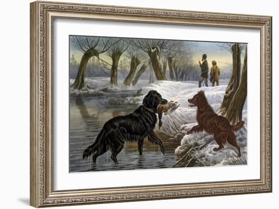 Wild Duck Hunting, 1880-Basil Bradley-Framed Giclee Print