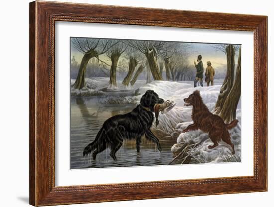 Wild Duck Hunting, 1880-Basil Bradley-Framed Giclee Print