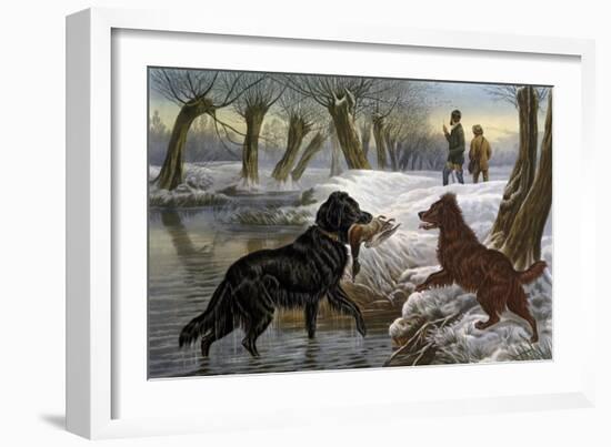 Wild Duck Hunting, 1880-Basil Bradley-Framed Giclee Print