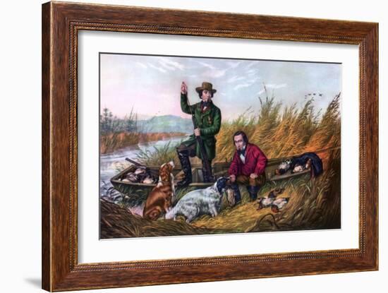 Wild Duck Shooting, 1854-Currier & Ives-Framed Giclee Print