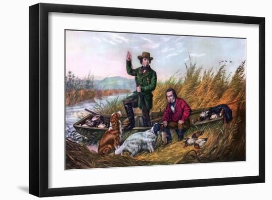 Wild Duck Shooting, 1854-Currier & Ives-Framed Giclee Print