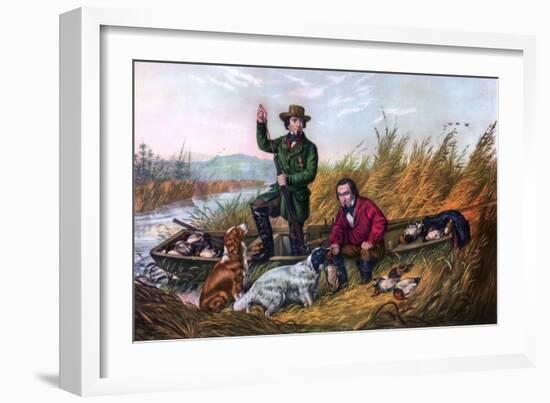 Wild Duck Shooting, 1854-Currier & Ives-Framed Giclee Print