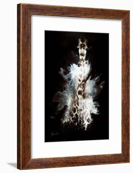 Wild Explosion Collection - The Giraffe-Philippe Hugonnard-Framed Art Print