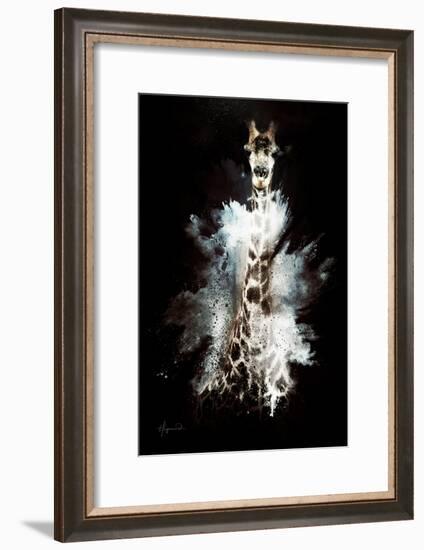 Wild Explosion Collection - The Giraffe-Philippe Hugonnard-Framed Art Print