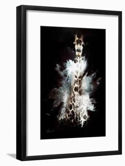 Wild Explosion Collection - The Giraffe-Philippe Hugonnard-Framed Art Print