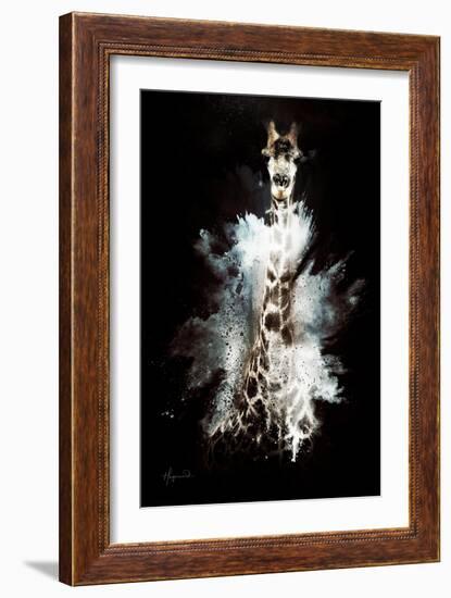 Wild Explosion Collection - The Giraffe-Philippe Hugonnard-Framed Art Print