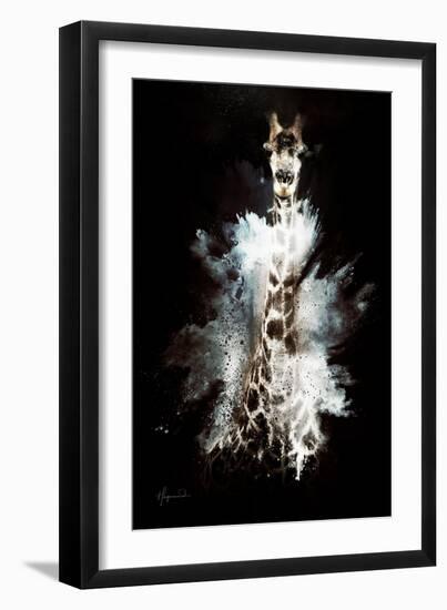 Wild Explosion Collection - The Giraffe-Philippe Hugonnard-Framed Art Print