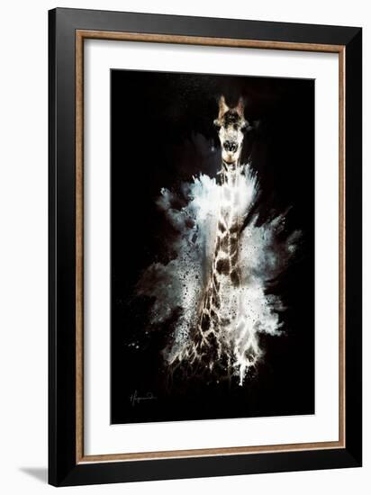 Wild Explosion Collection - The Giraffe-Philippe Hugonnard-Framed Art Print