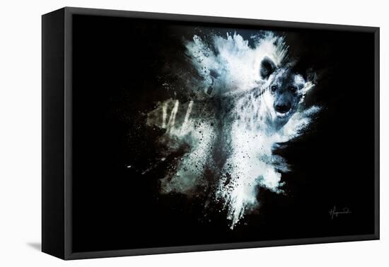 Wild Explosion Collection - The Hyena-Philippe Hugonnard-Framed Stretched Canvas