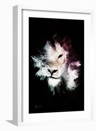 Wild Explosion Collection - The Lion-Philippe Hugonnard-Framed Art Print