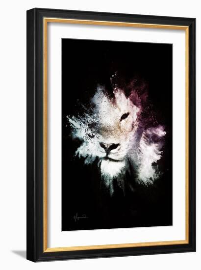 Wild Explosion Collection - The Lion-Philippe Hugonnard-Framed Art Print