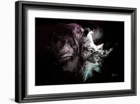 Wild Explosion Collection - The Rhino-Philippe Hugonnard-Framed Premium Giclee Print
